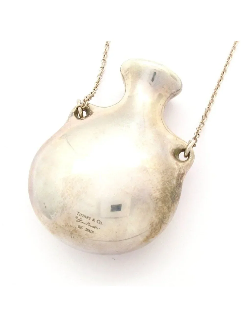 Tiffany & Co Necklace Bottle Open Pendant Silver